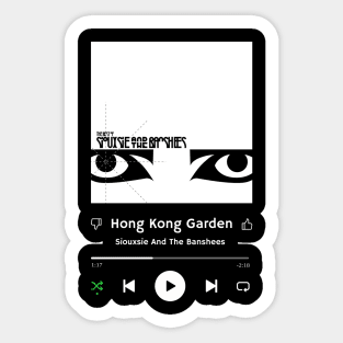 Stereo Music Player - Hong Kong Garden Sticker